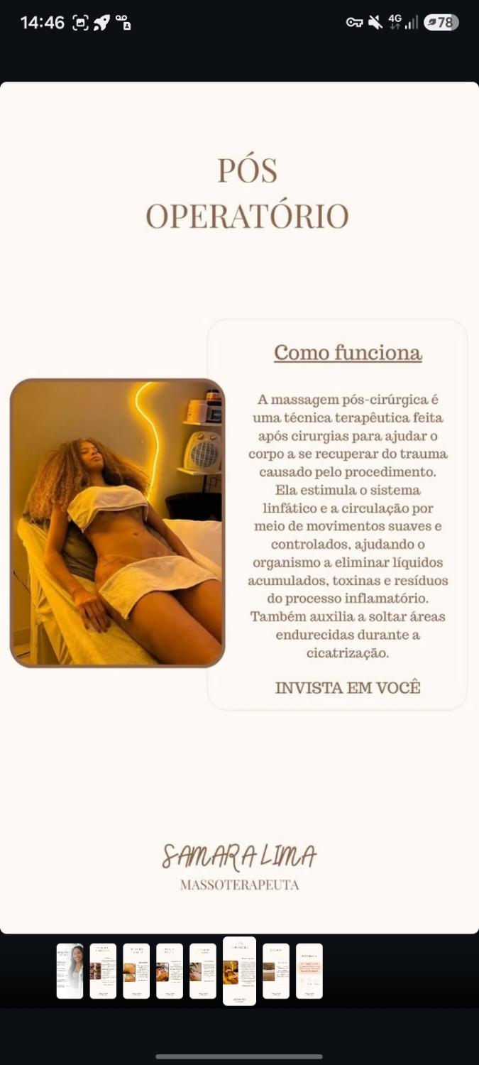 Massagem Pós Operatório